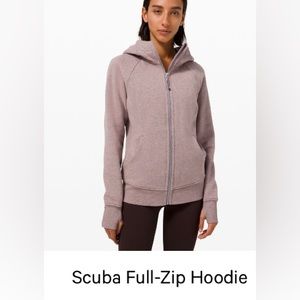 Lululemon Scuba Full Zip Hoodie- Size 8 Heathered Violet Verbena
